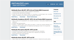 Desktop Screenshot of mathaudio.com