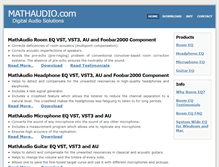 Tablet Screenshot of mathaudio.com